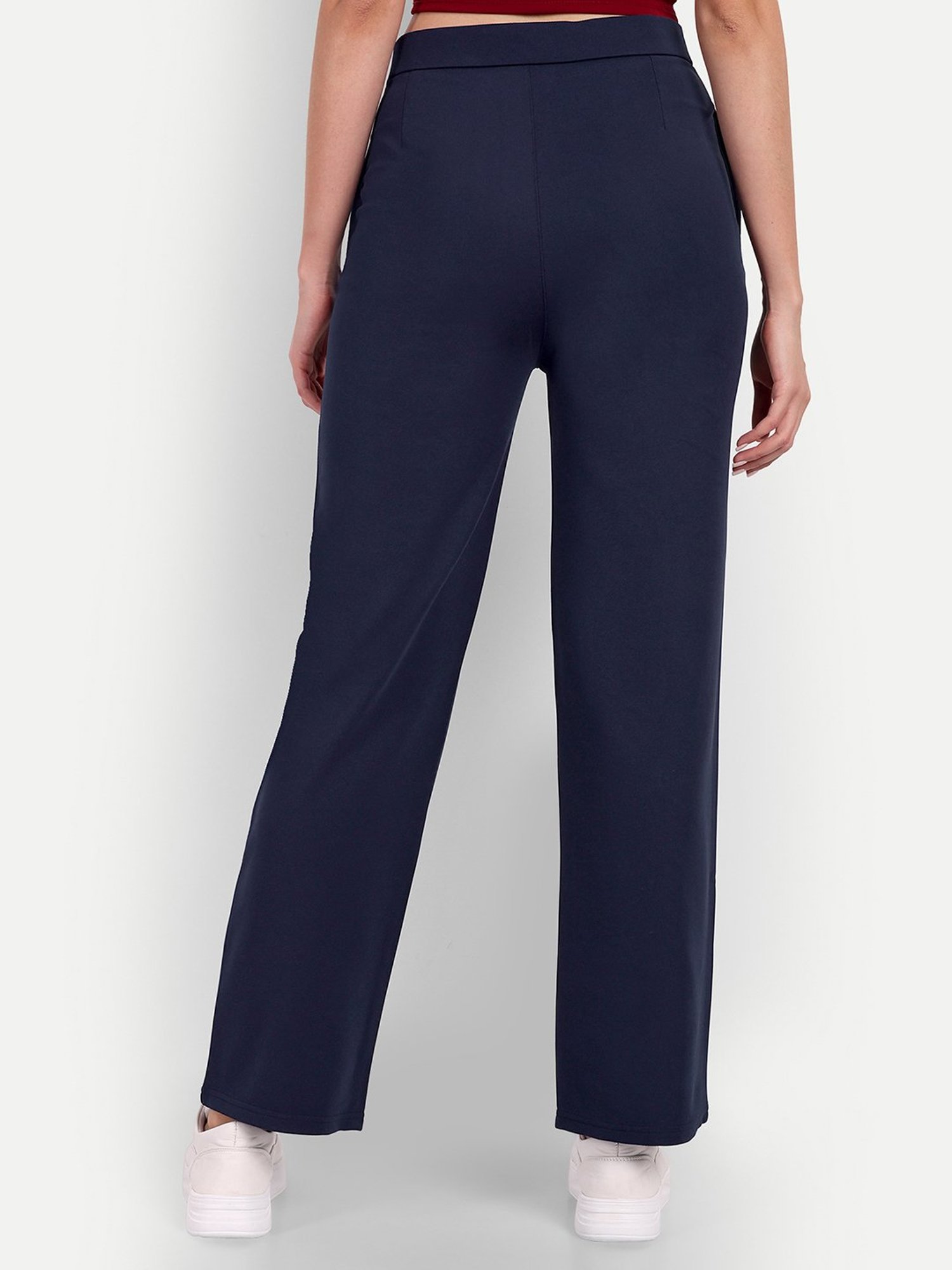 Broadstar Navy High Rise Trousers