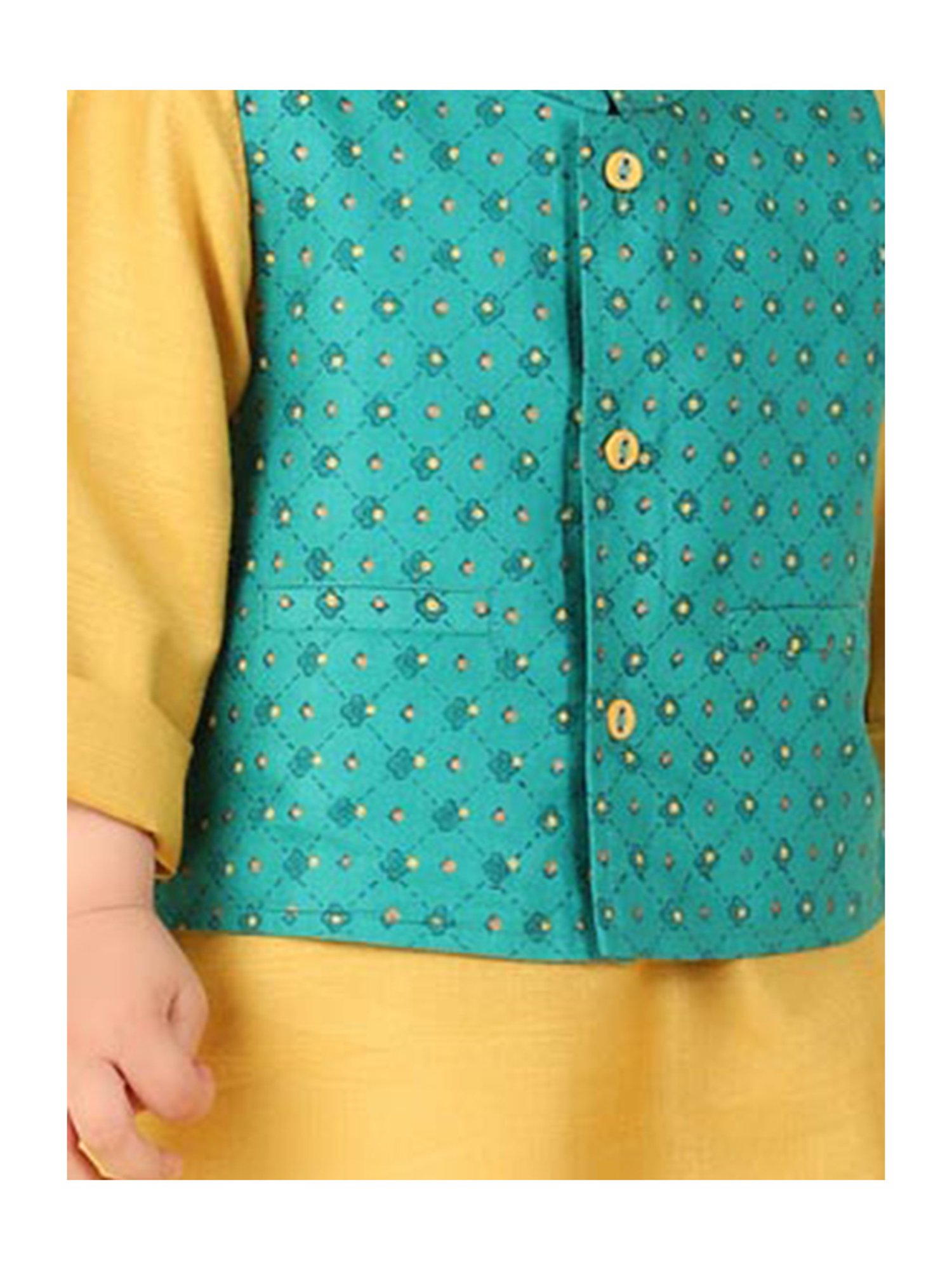 Bumzee Kids Grey & White Checks Full Sleeves Shirt, Waistcoat with Pants