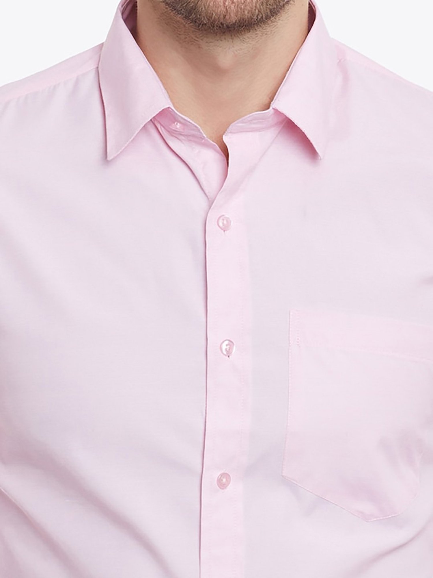 English Navy Pink Slim Fit Shirt