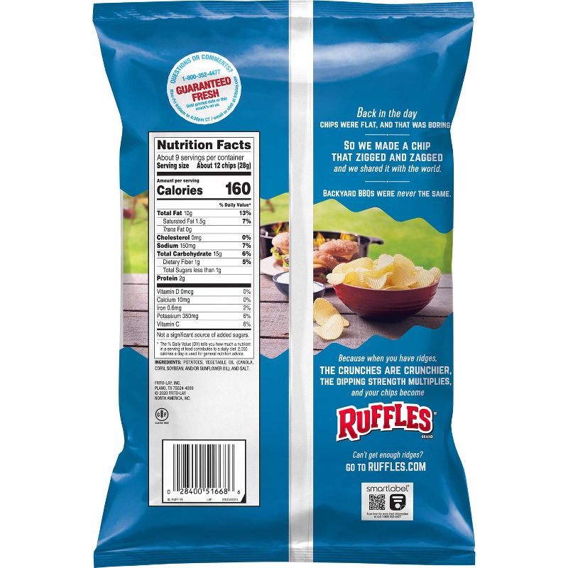 Ruffles Original Flavor Ridged Potato Chips - 8.5oz