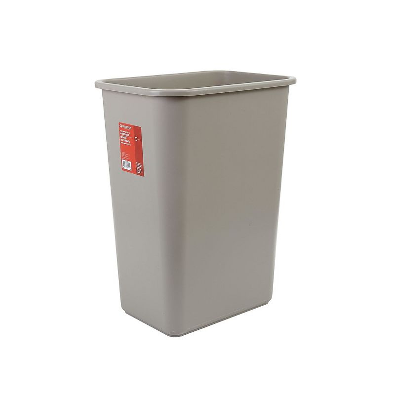 Brighton Soft Molded Wastebasket 10.25 Gallons Beige 20"H x 15 1/2"W x 11"D CW56434