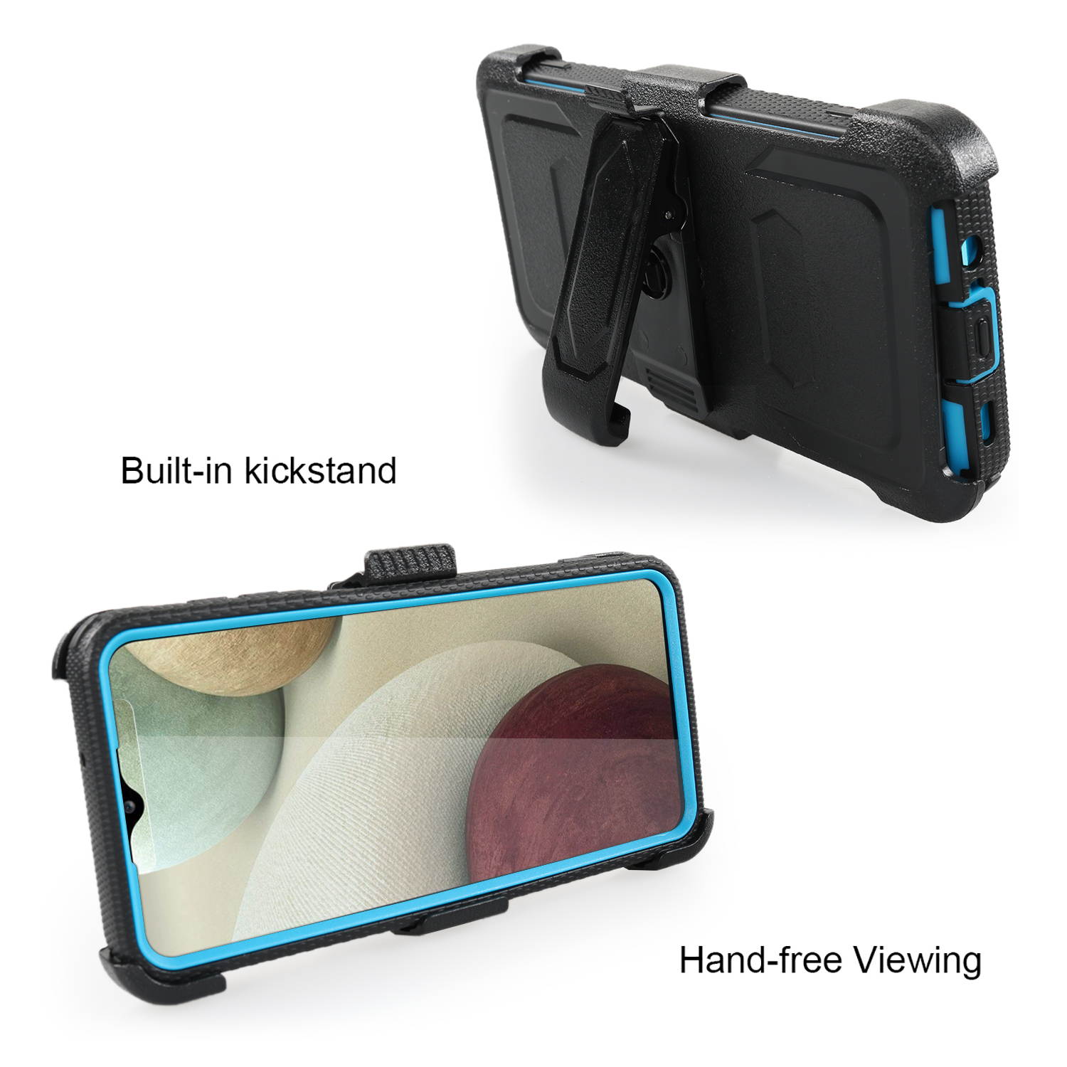 Mignova for Samsung A12 5G Case Full-Body Protective Built-in Screen Protector Kicksand Belt Clip Dustproof Shockproof Anti-Scratch Armor Cover Samsung Galaxy A12 5G 6.5 inch