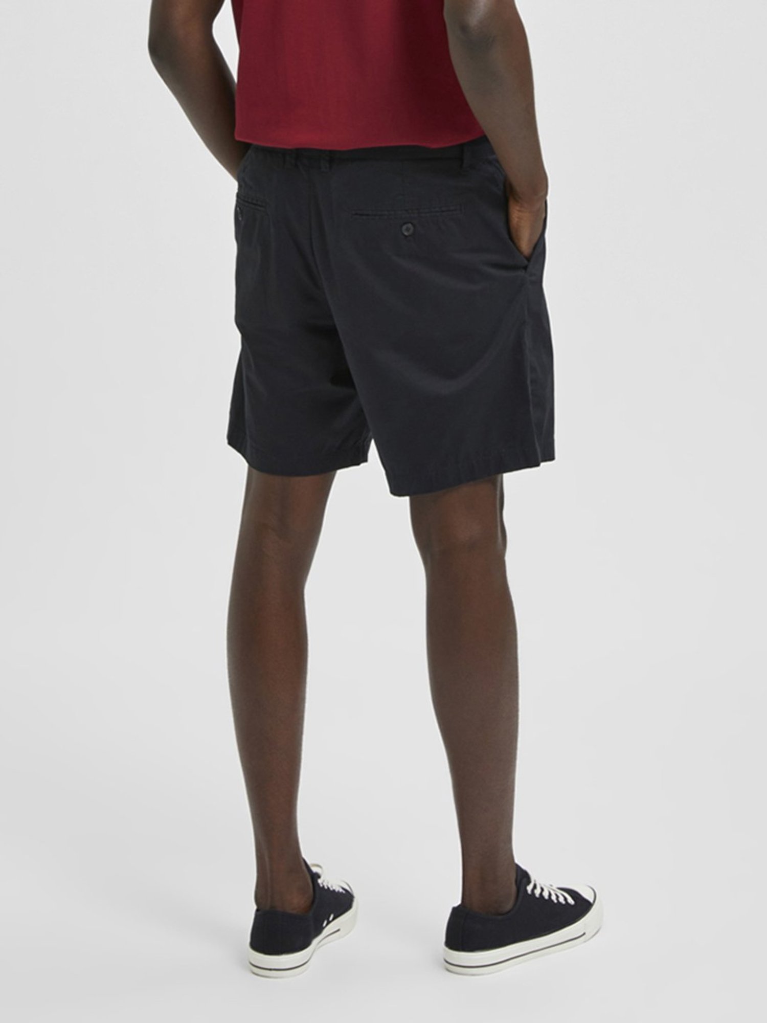 SELECTED HOMME Black Regular Fit Shorts