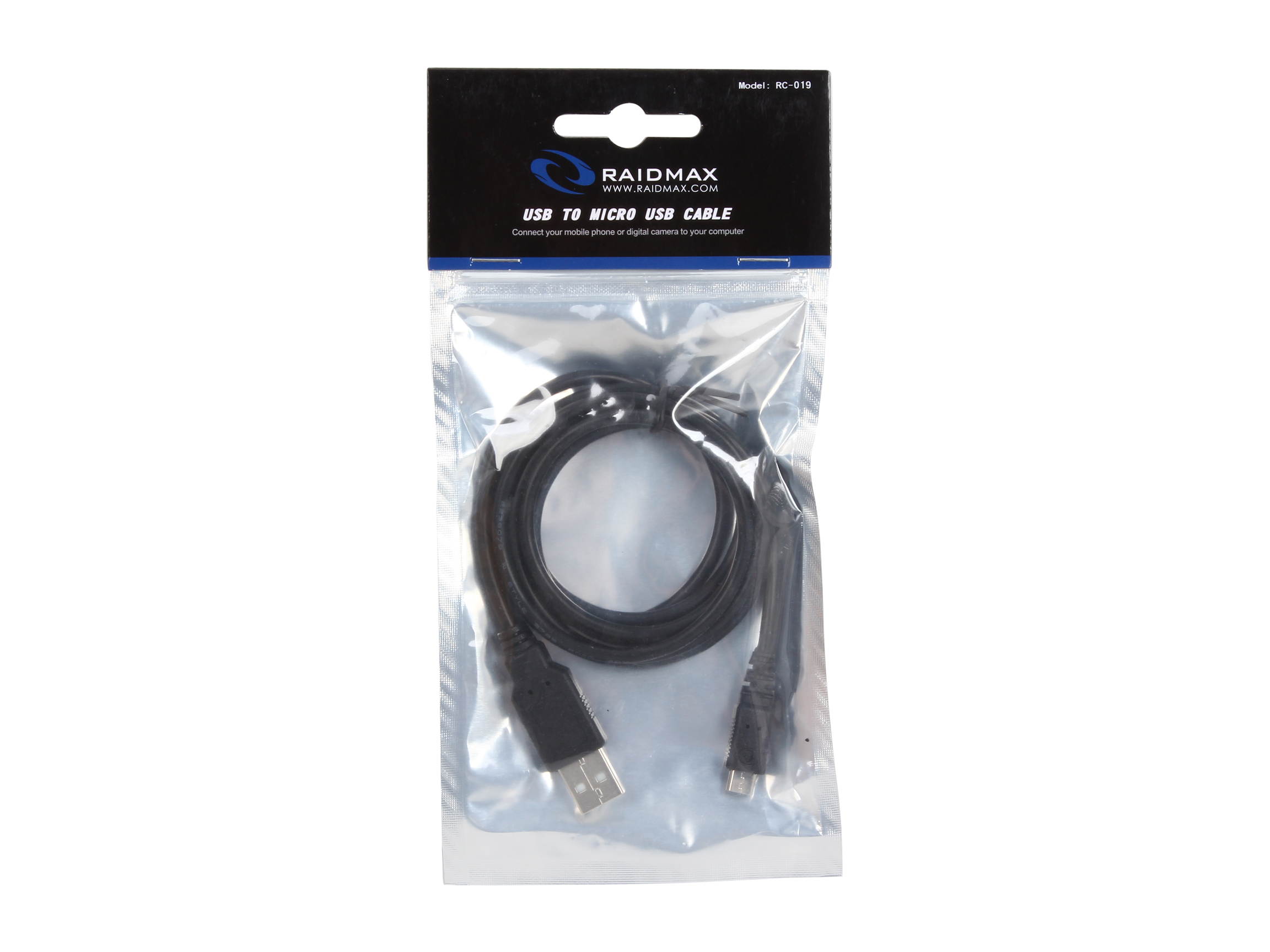 Raidmax RC-019 black USB 2.0 A to Micro USB B Cable