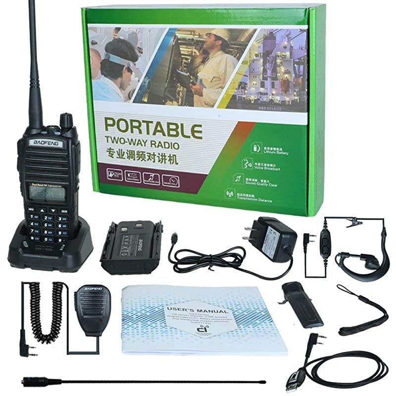 2 Way Radios  UV82 High Power Walkie Talkies Dual Band Ham Radio