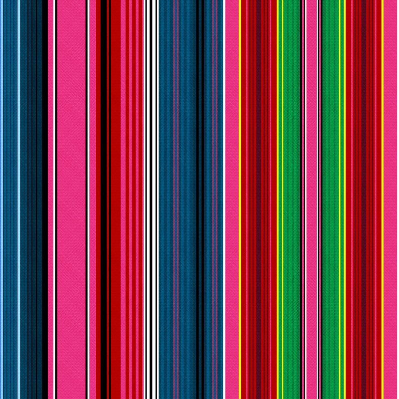 Queen Olivia Upholstered Headboard Serape Stripe Bright - Skyline Furniture