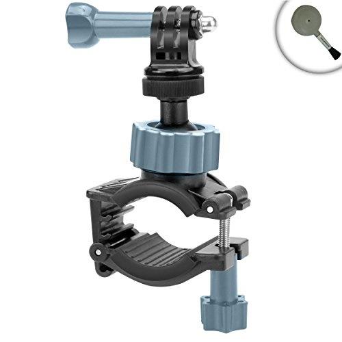 Adjustable Action Stabilizing Handlebar Mount w/ J Hook and Tripod Adapter by USA Gear - Works With Sony 4K FDR-X1000V , HDR-AS10 , HDR-AS100V & More