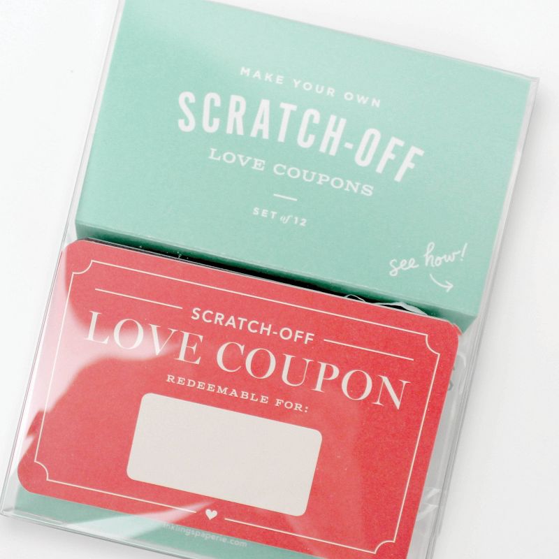 Scratch Off Love Coupons Cards