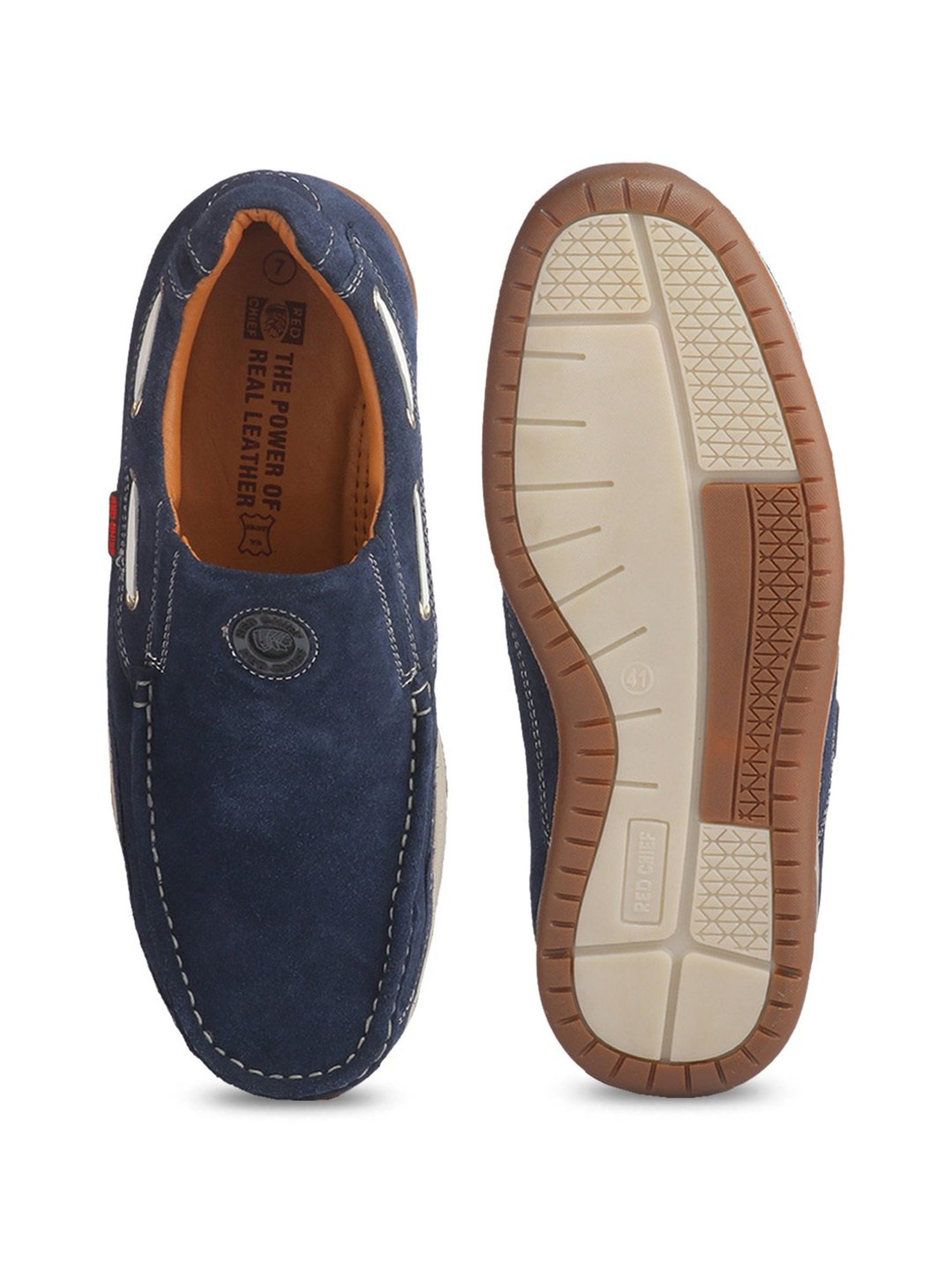 Red Chief Men's Navy Casual Loafers