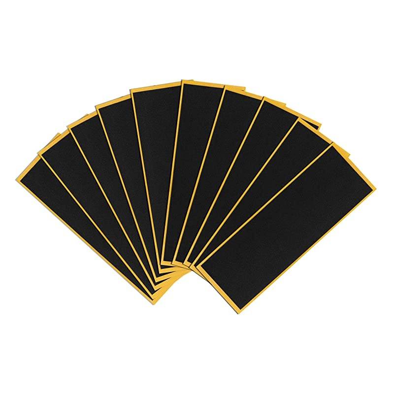 10PK Prolific Easy Peel Foam Grip Tape Adhesive Backing Soft Professional Quality Foam Optimal Control 110mm x 35mm Includes File for Clean Application