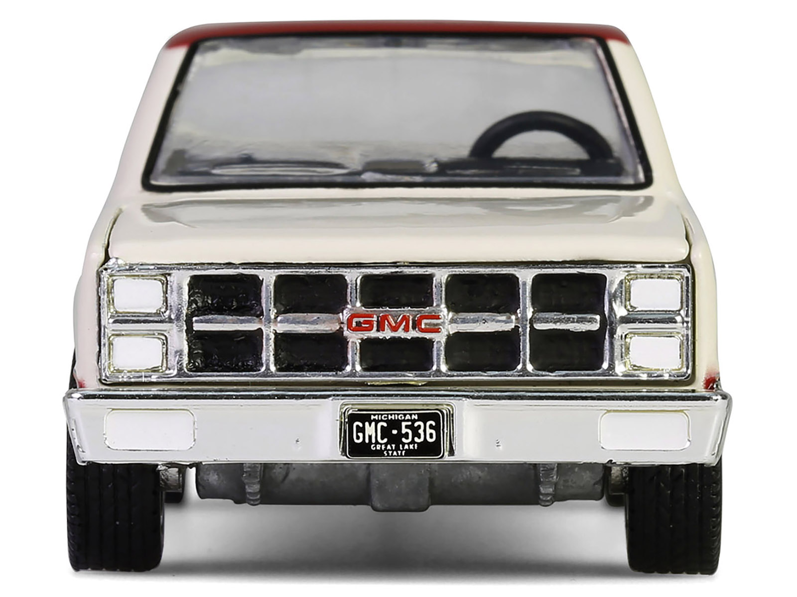 1981 GMC Sierra Classic K2500 Pickup Truck Beige and Dark Carmine Red "Down on the Farm" Series 10 1/64 Diecast Model by Greenlight