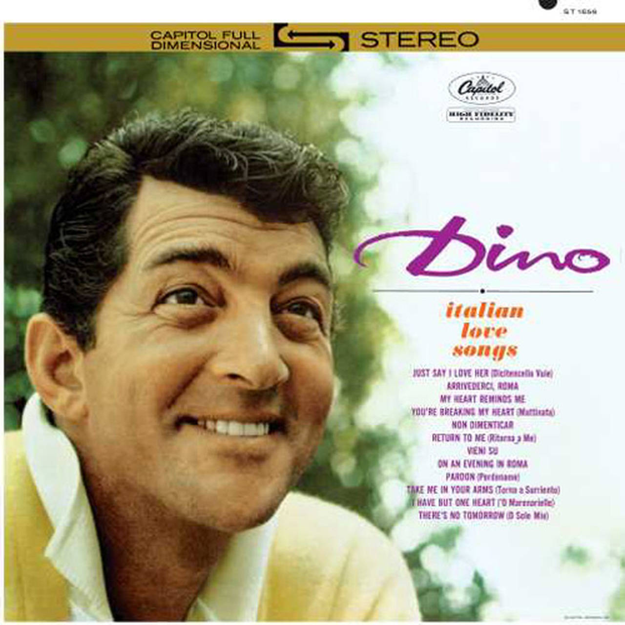 Dean Martin Dino: Italian Love Songs LP (Vinyl)