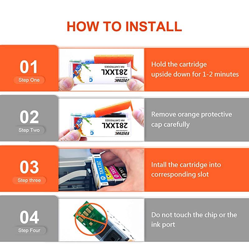 Compatible Ink Cartridge Replacement for Canon 280 281 PGI-280XXL CLI-281XXL PGI 280 XXL CLI 281 XXL PIXMA TR7520 TR8520 TS6120 TS6220 TS8220 TS9120 TS9520 TS9521C Printer (5 Pack)
