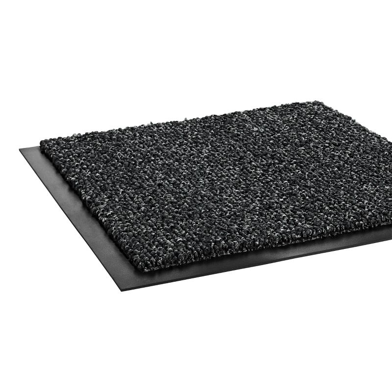 3'x5' Rectangle Solid Floor Mat Gray - Crown