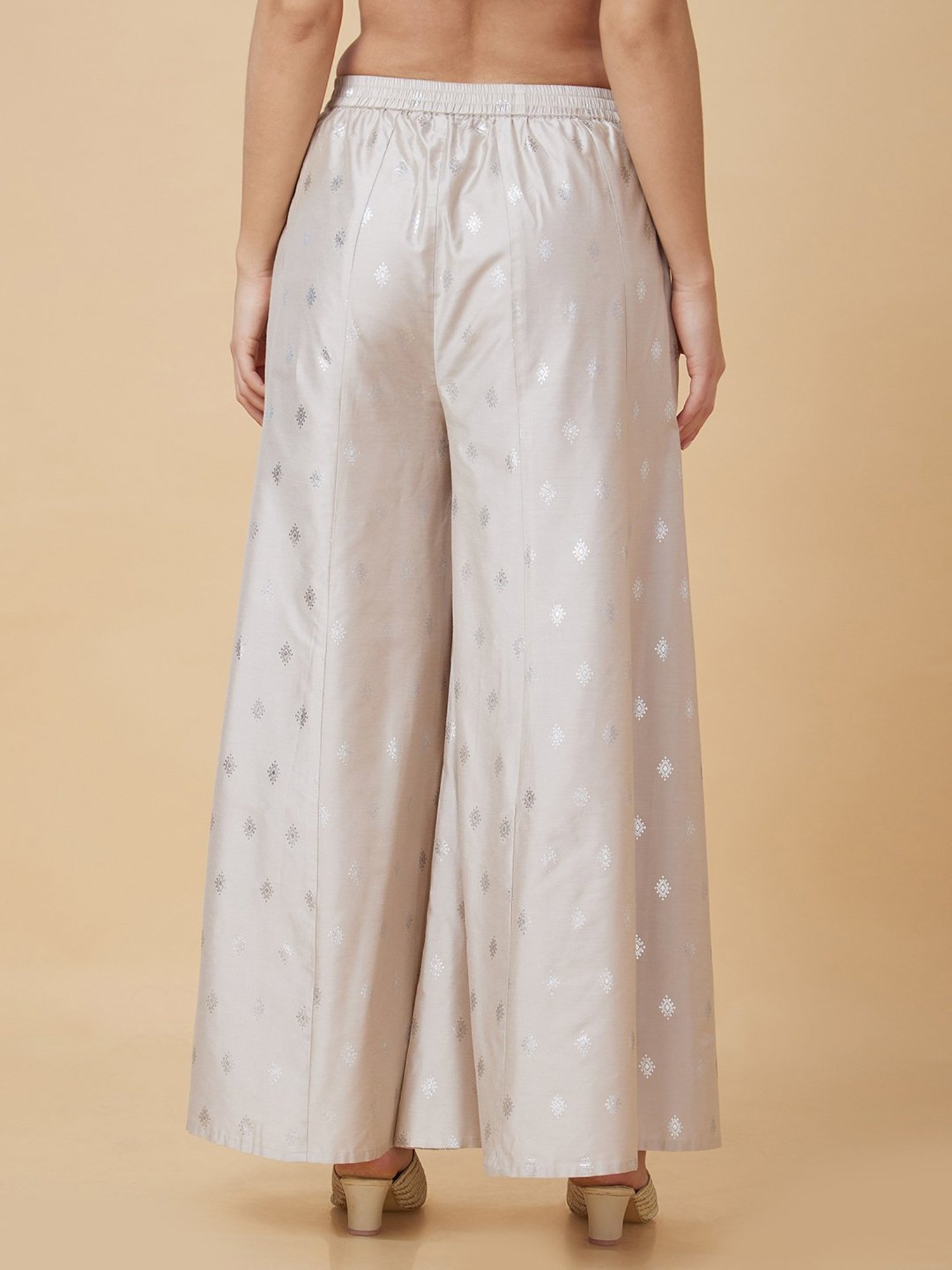 Castle Black Embroidered Palazzos