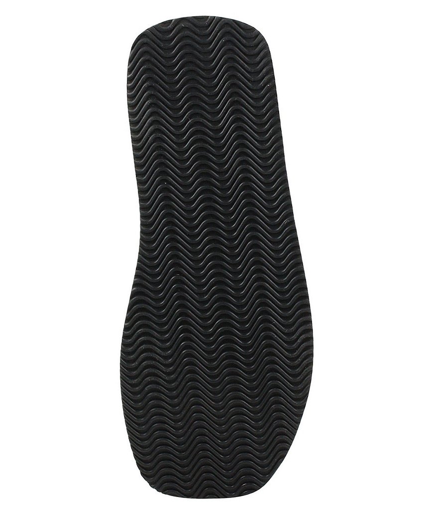 L'Amour Des Pieds Anastasio Leather Thong Platform Wedge Sandals