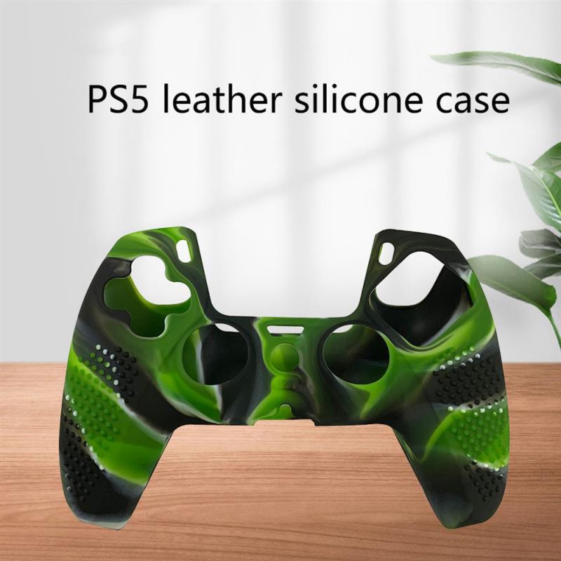 For PS5 Gamepad Silicone Protective Cover For SONY Playstation 5 Wireless Controller Protection Case With Non-slip Particles