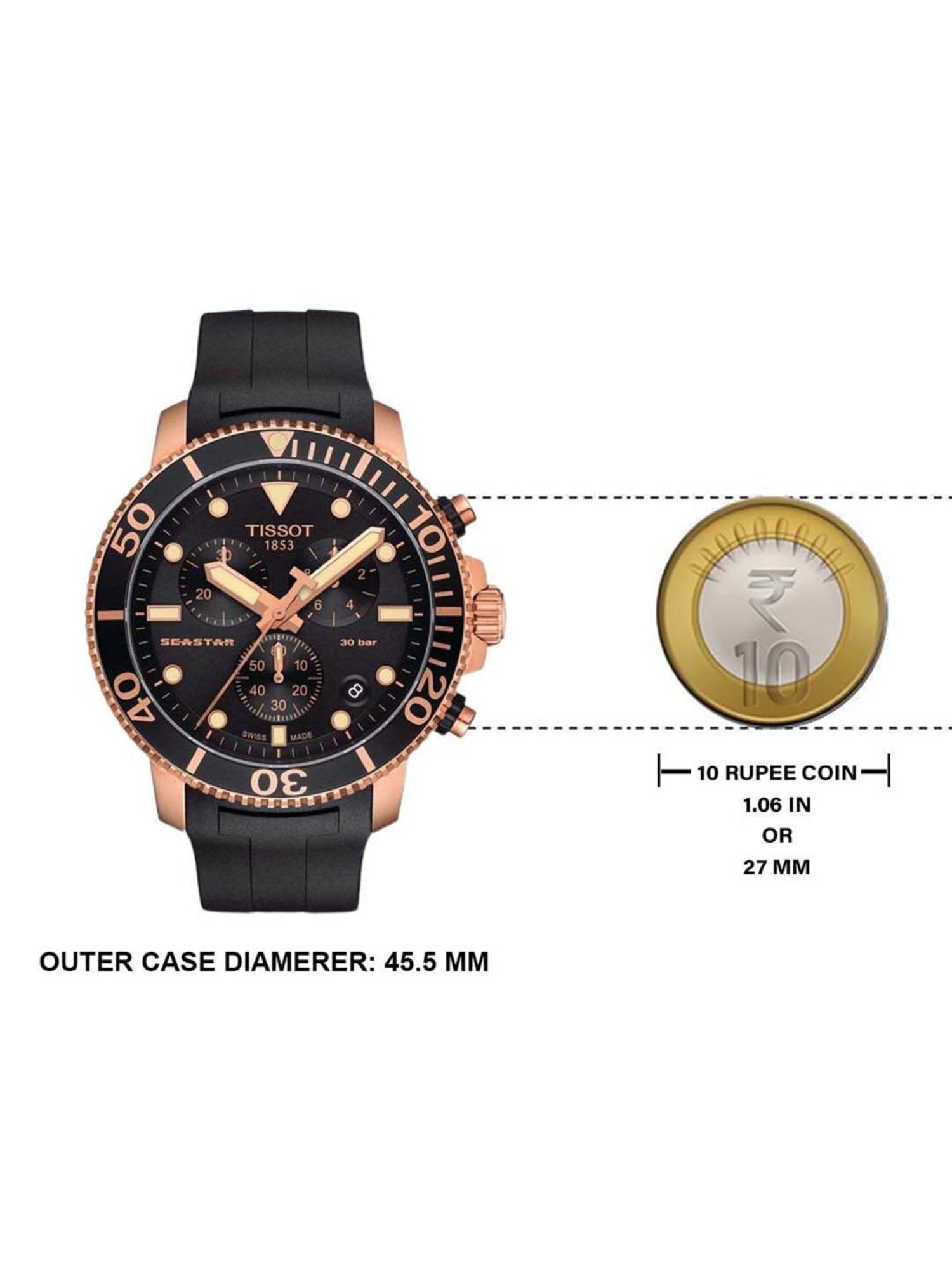 TISSOT T1204173705100 SEASTAR 1000 Chronograph Watch for Men