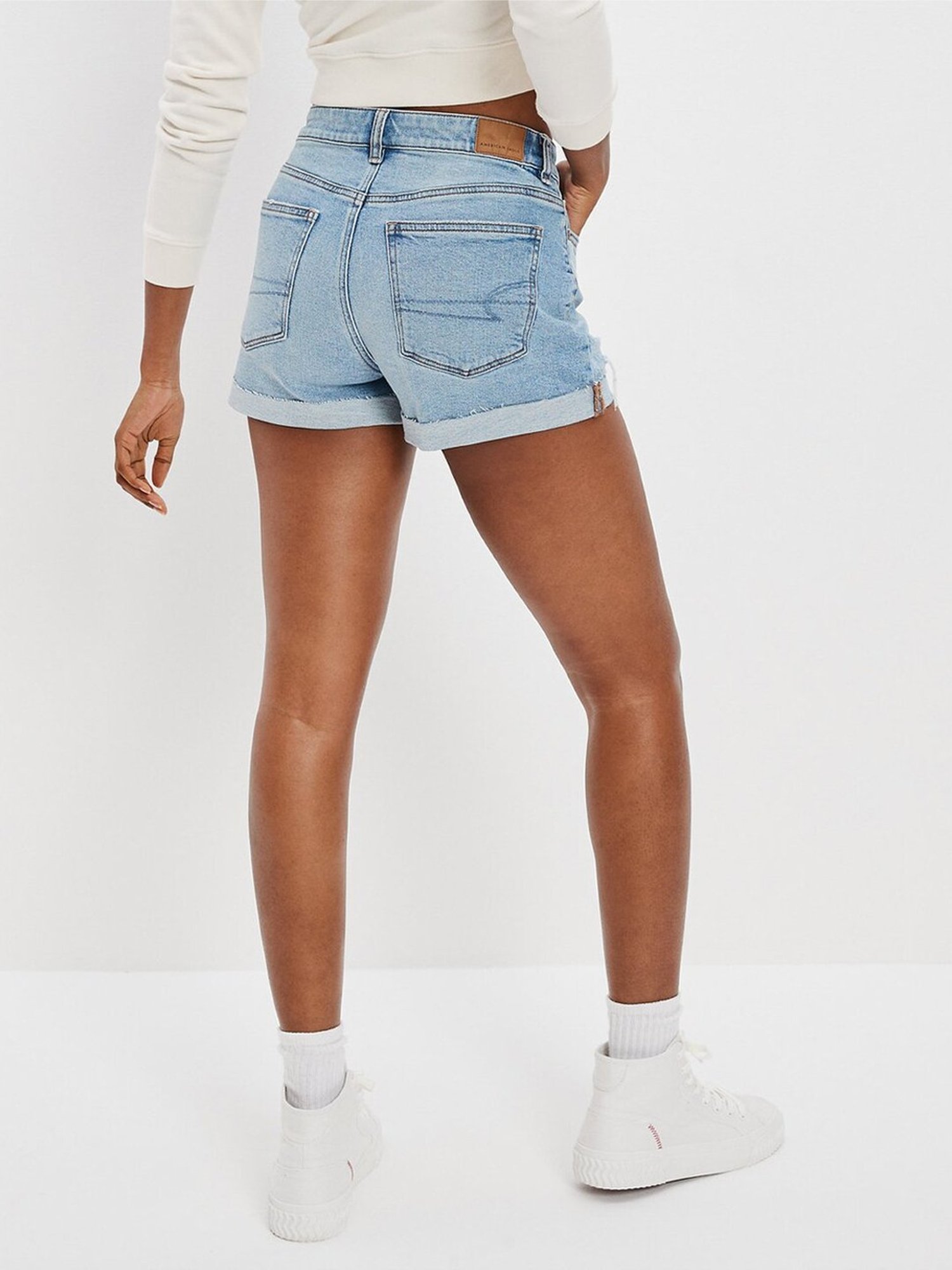 American Eagle Outfitters Blue Cotton Shorts