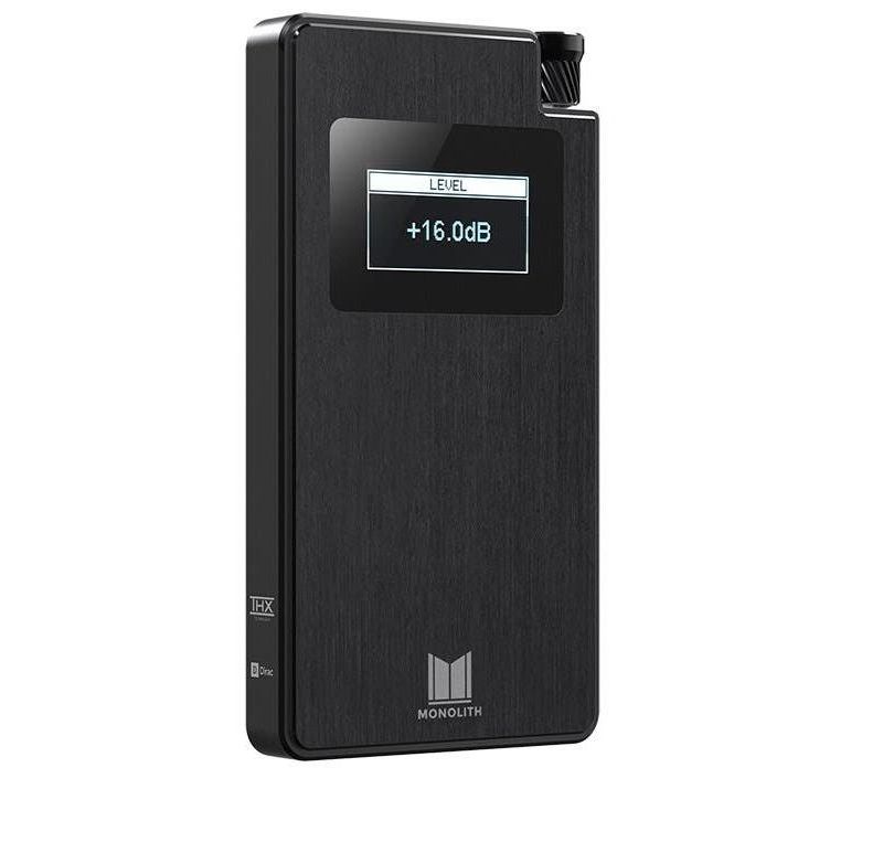 Monolith Portable Headphone Amplifier and DAC - Black With THX AAA Technology, Analog Input, Slim Design, Dirac Sensaround