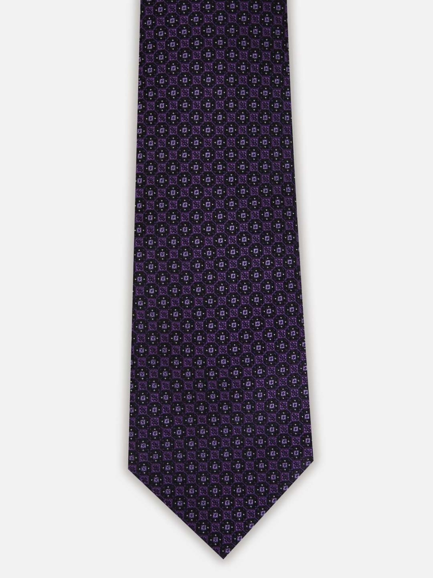 Van Heusen Purple Embroidered Tie