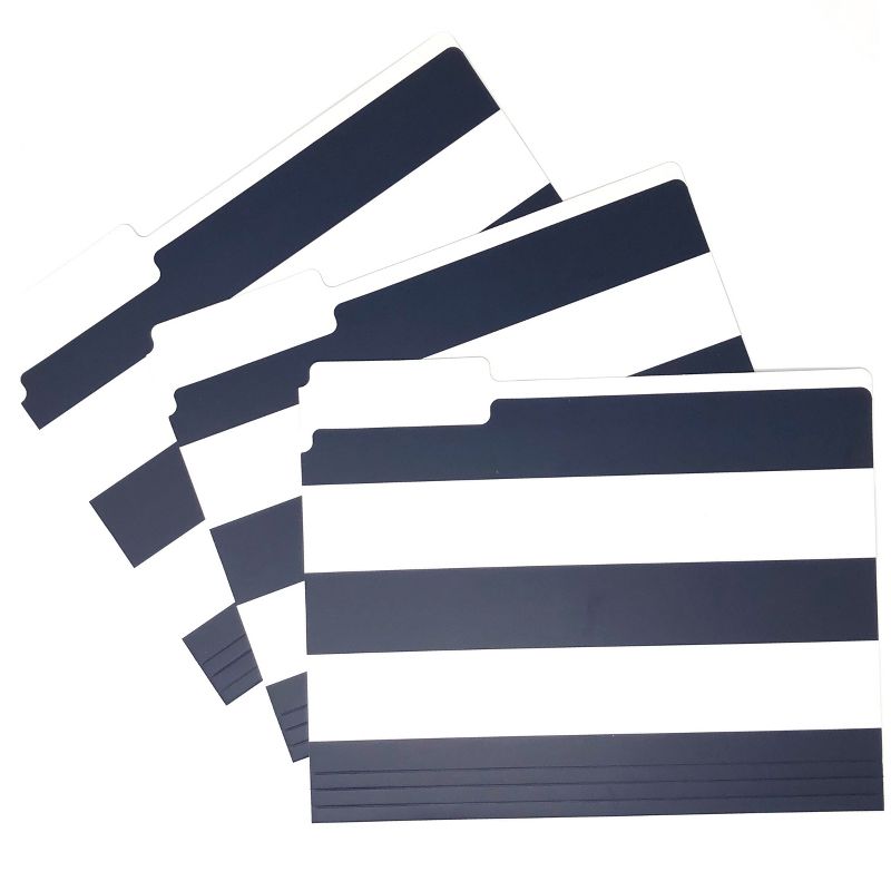9ct File Folders Navy Assorted Patterns - Kahootie Co