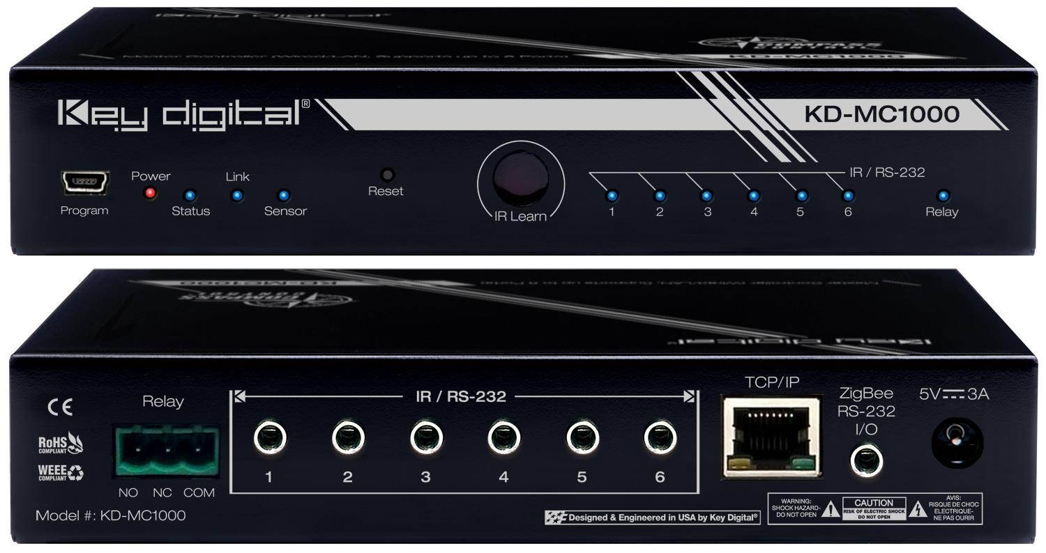 Key Digital KD-MC1000 Wired/LAN Master Controller supports up to 8 Ports