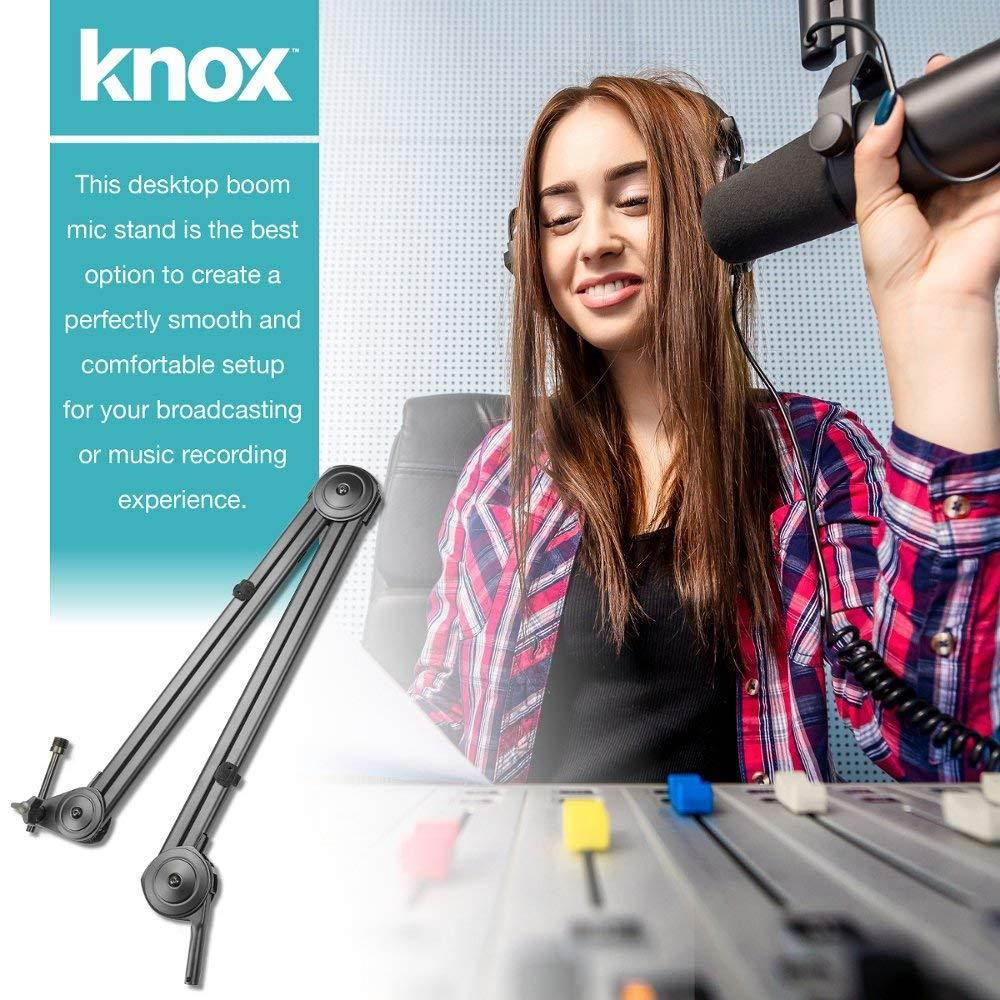 Knox Gear 38" Microphone Studio Stand for Yeti and Snowball Microphones