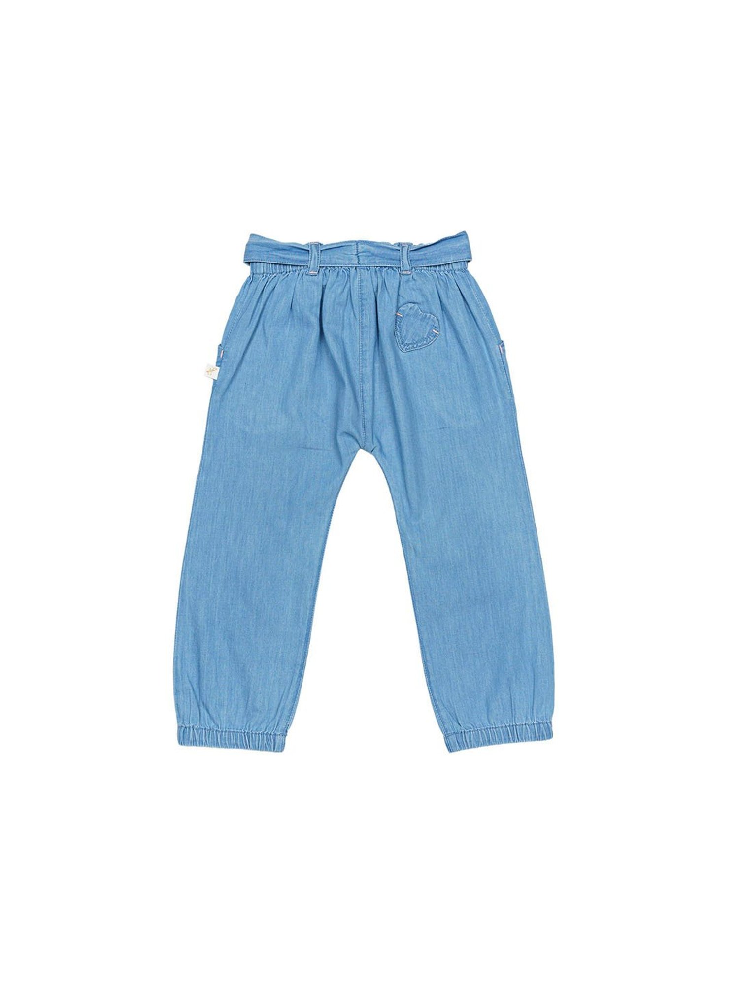 H by Hamleys Infants Girls Blue Embroidery Jeans