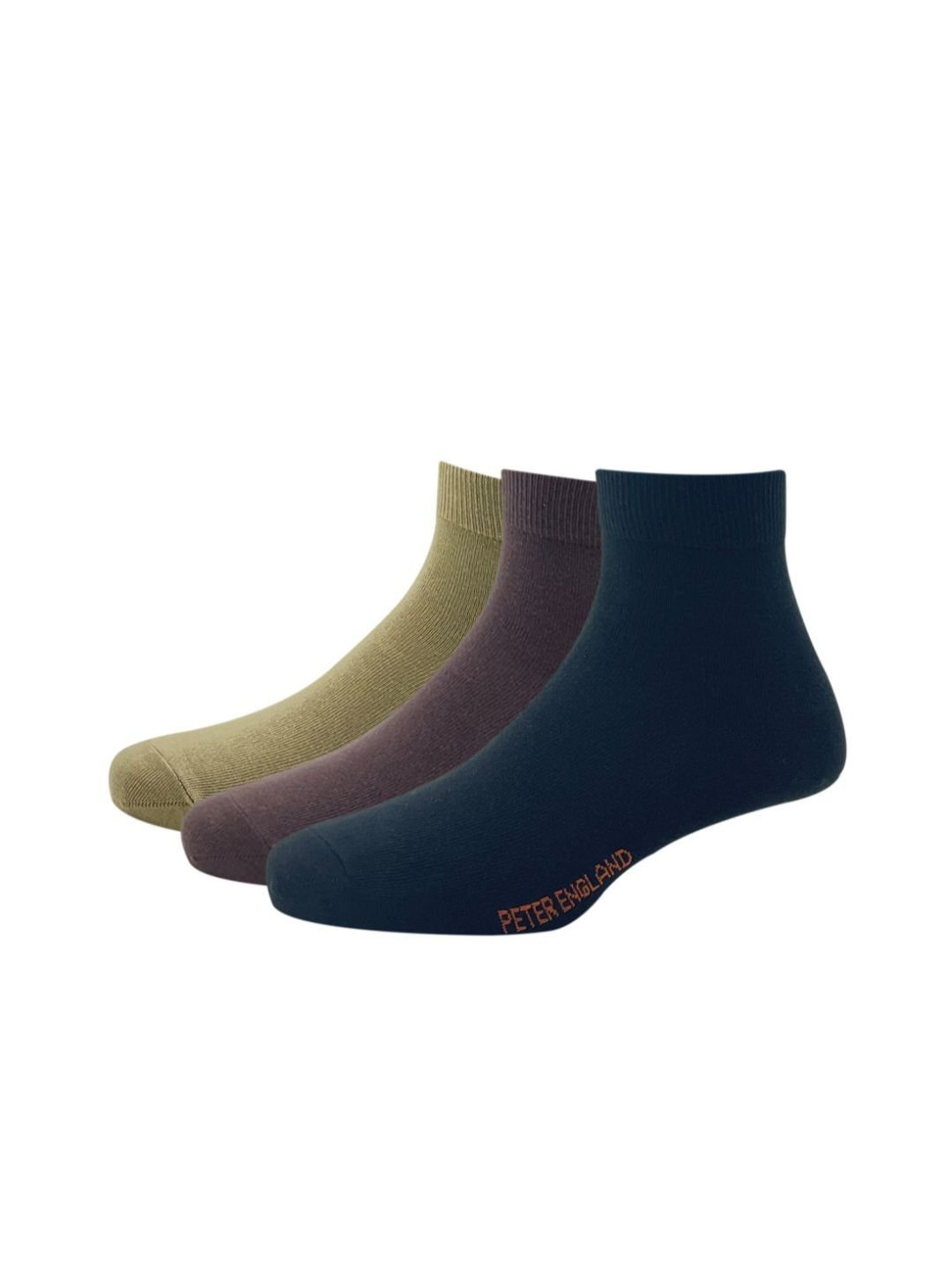Peter England Multicolor Cotton Socks (Pack of 3)