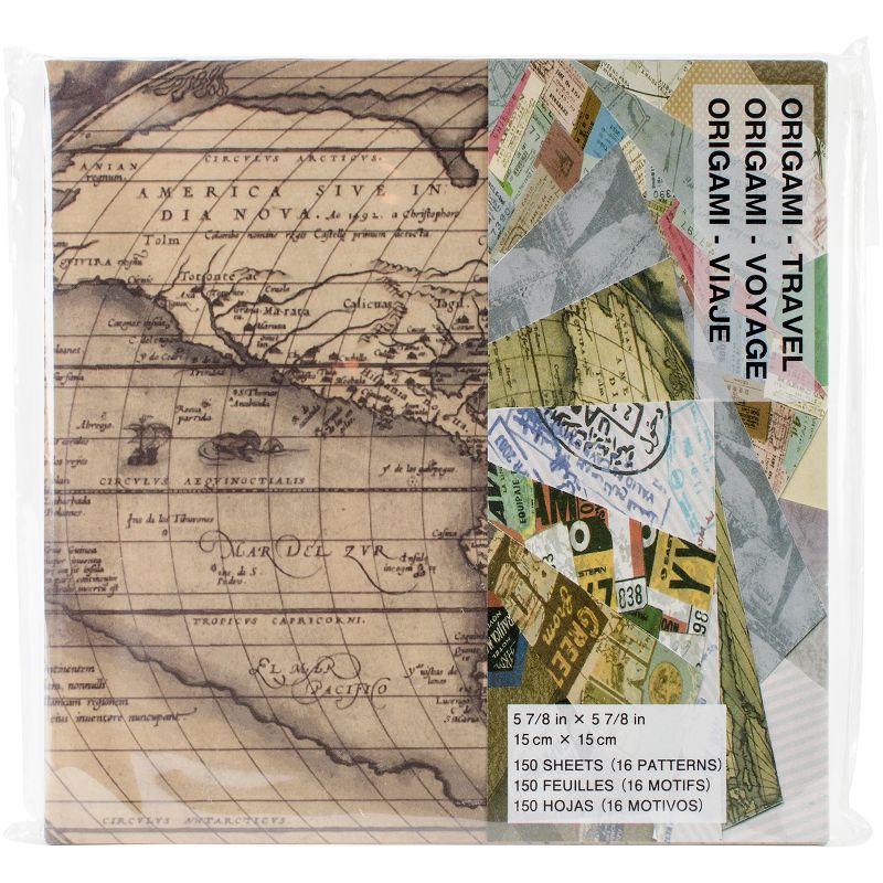 Origami Paper 6"X6" 150/Pkg-Travel Theme