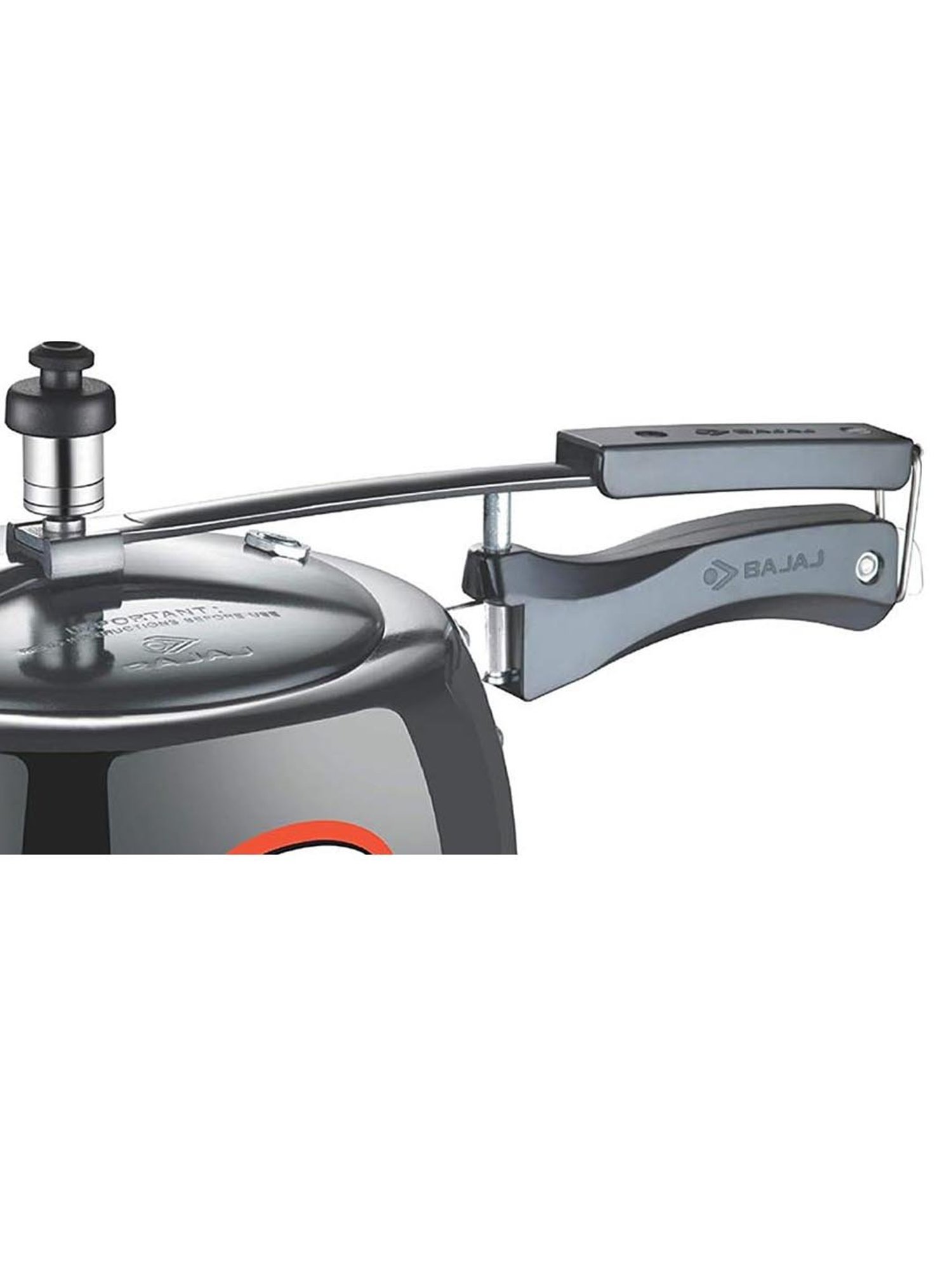 Bajaj PCX 63HD Black Aluminium 3 Ltr Pressure Cooker (ISI Certified) - Set of 1