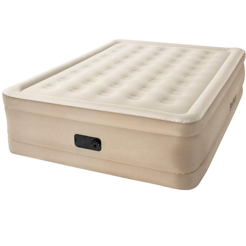 Bestway Fortech 20" Inflatable Queen Airbed Built-In Pump Air Mattress (2 Pack)