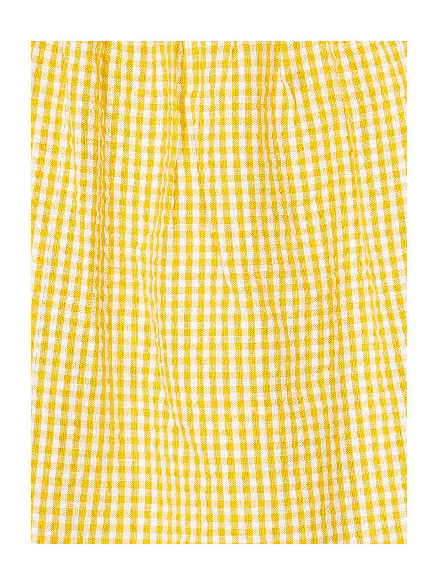 Budding Bees Kids Yellow Checks Full Sleeves Top