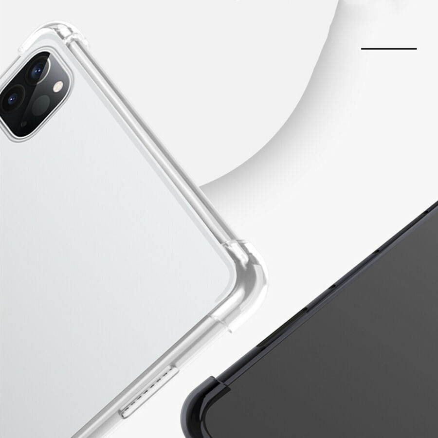 For iPad Pro 11 & 12.9-inch 2020 Shockproof Soft Clear Thin TPU Back Case Cover