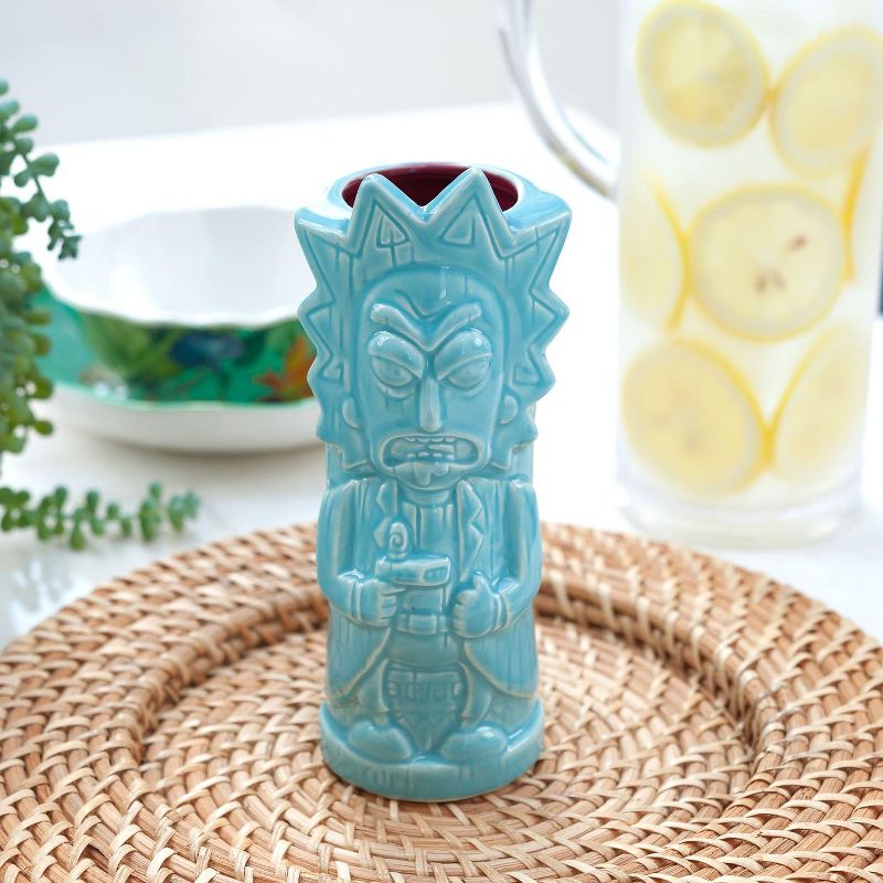Beeline Creative Geeki Tikis Rick & Morty Rick Mug | Ceramic Tiki Style Cup | Holds 15 Ounces