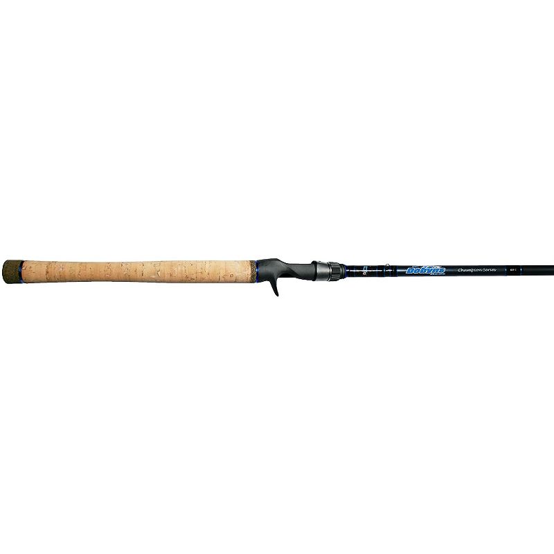 Dobyns Rods DC734CFH Champion Series Heavy Power Fast Action Casting Fishing Rod, 7 Feet 3 Inches, Black/Blue