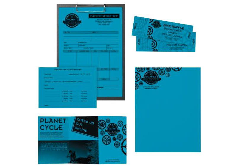 Exact Color Copy Paper, 8-1/2 x 11 Inches, 20 lb, Bright Blue, 500 Sheets