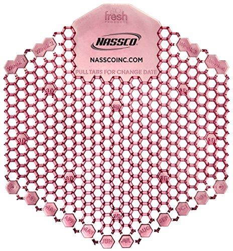 Nassco Wave 3D Enzymatic Urinal Screen, Apple, 10 per Box