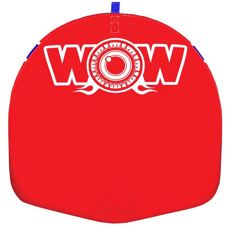 WOW Watersports 11-1060 1 Person Double Webbing Thriller Water Towable Tube, Red