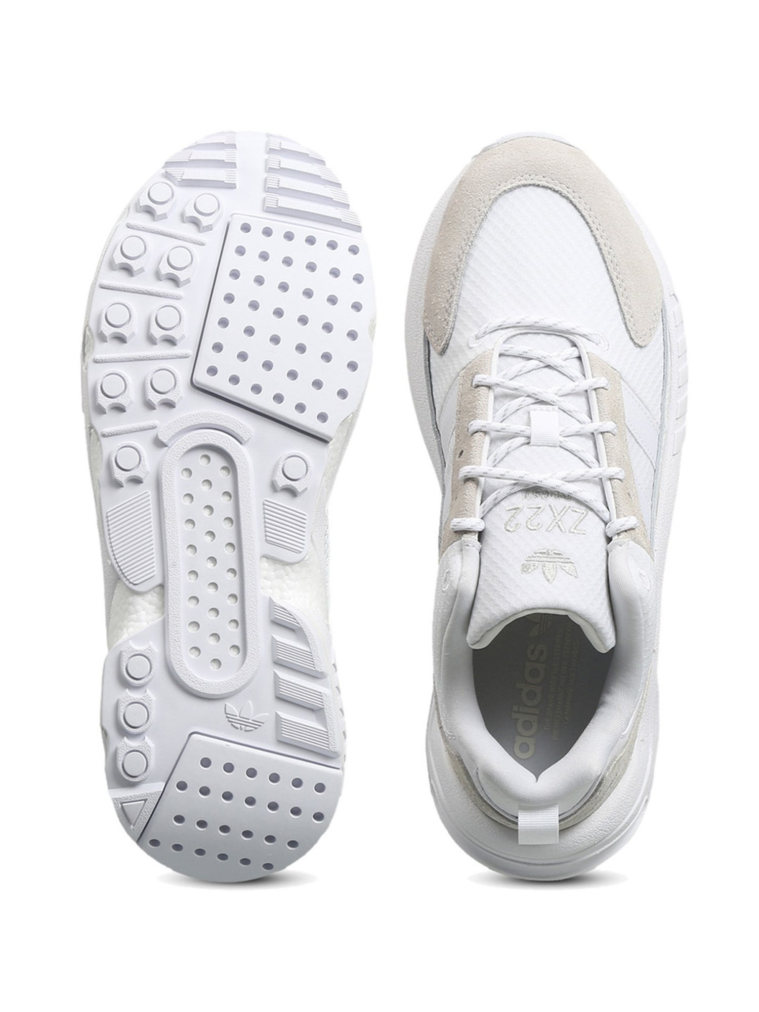 Adidas Originals Men's ZX 22 BOOST White Casual Sneakers