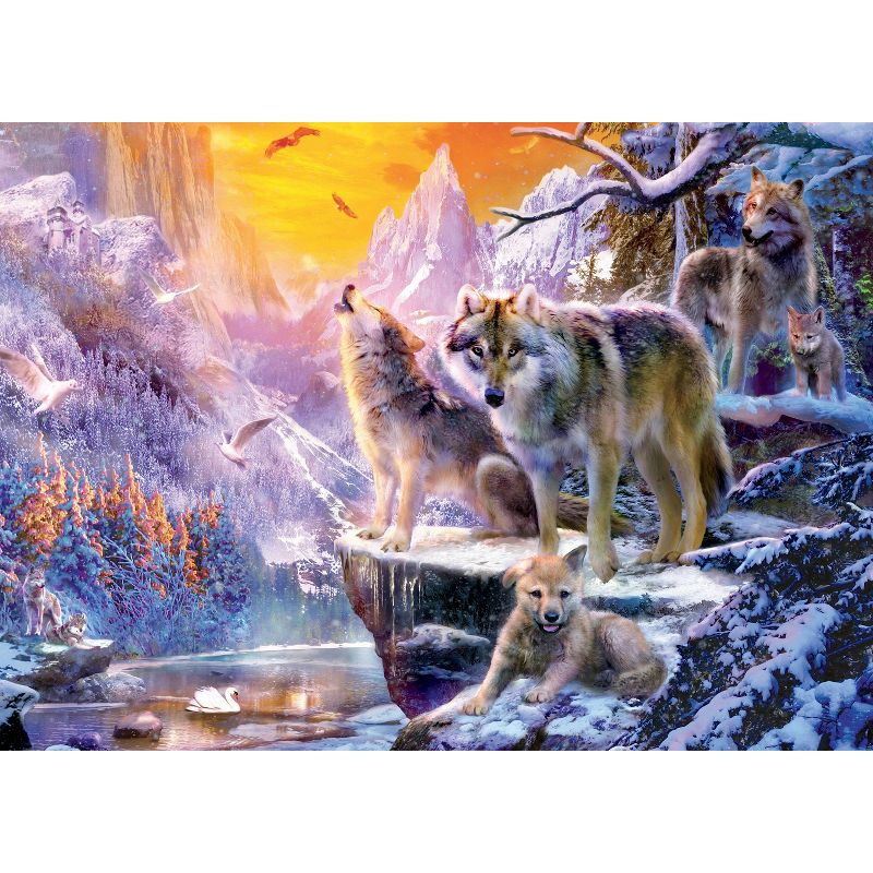 Ceaco Winter Wolf Family Jigsaw Puzzle - 1000pc