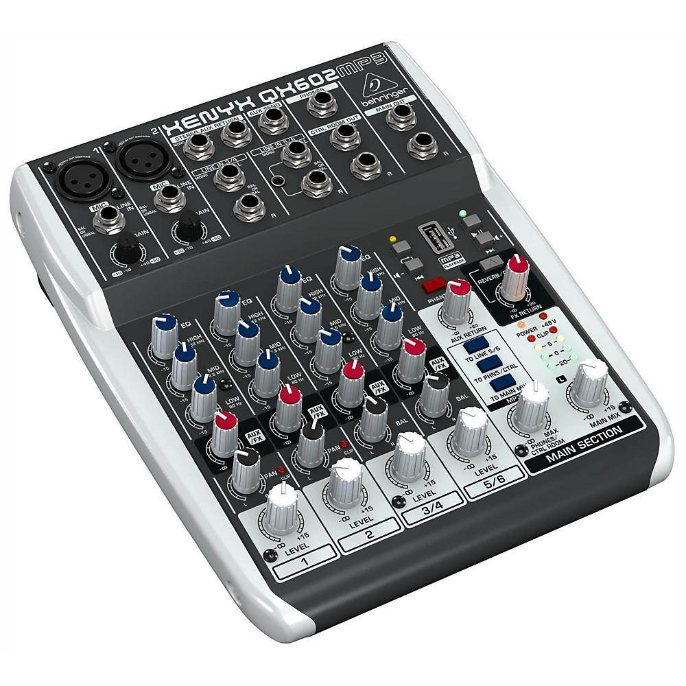 Behringer XENYX QX602MP3 6-Channel Mixer with MP3 Player