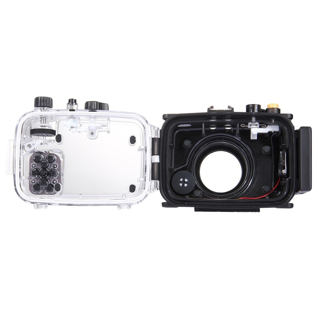 40m Underwater Depth Diving Case Waterproof Camera Housing for Sony RX100 IV Black