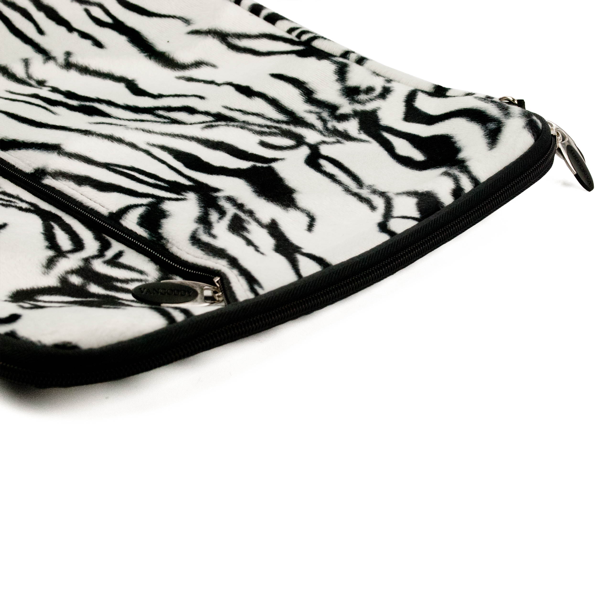 VanGoddy Black and White Zebra Universal 15 to 15.6 Inch Neoprene Sleeve