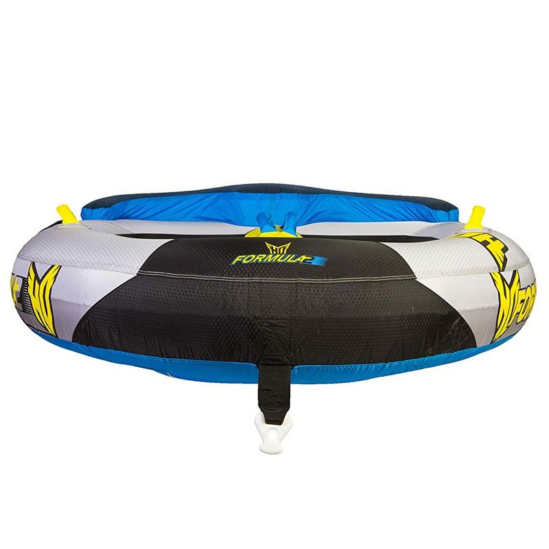 HO Skis 86620000 75 x 73 Inch Formula 2 Sports 2 Person Lake Raft Towable, Blue