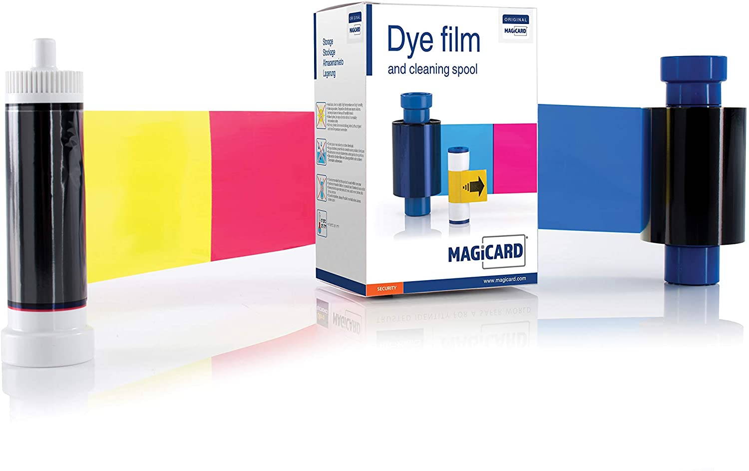 Magicard Dye Film, YMCKO Color Ribbon, 300 prints (MA300YMCKO)