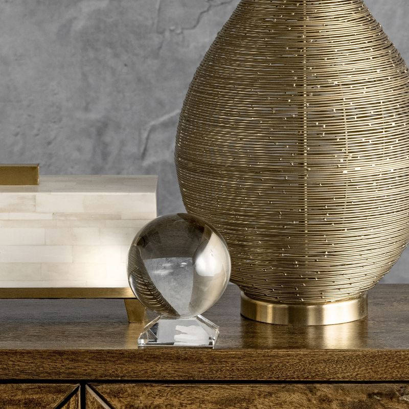 nuLOOM Barlow 26" Wire Table Lamp Lighting - Gold 26" H x 13" W x 13" D