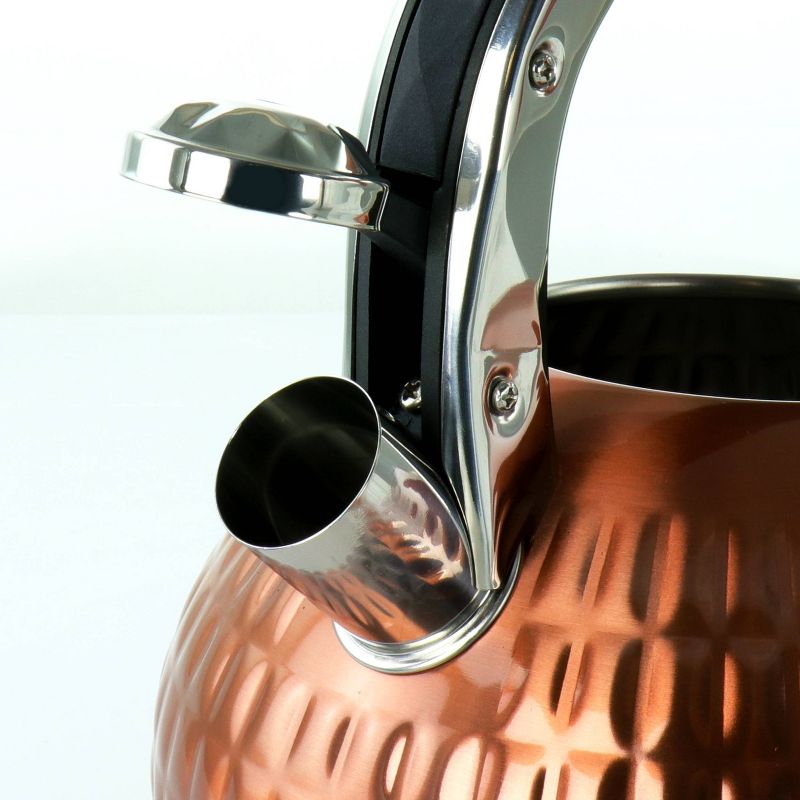 MegaChef 3L Stovetop Whistling Kettle - Copper