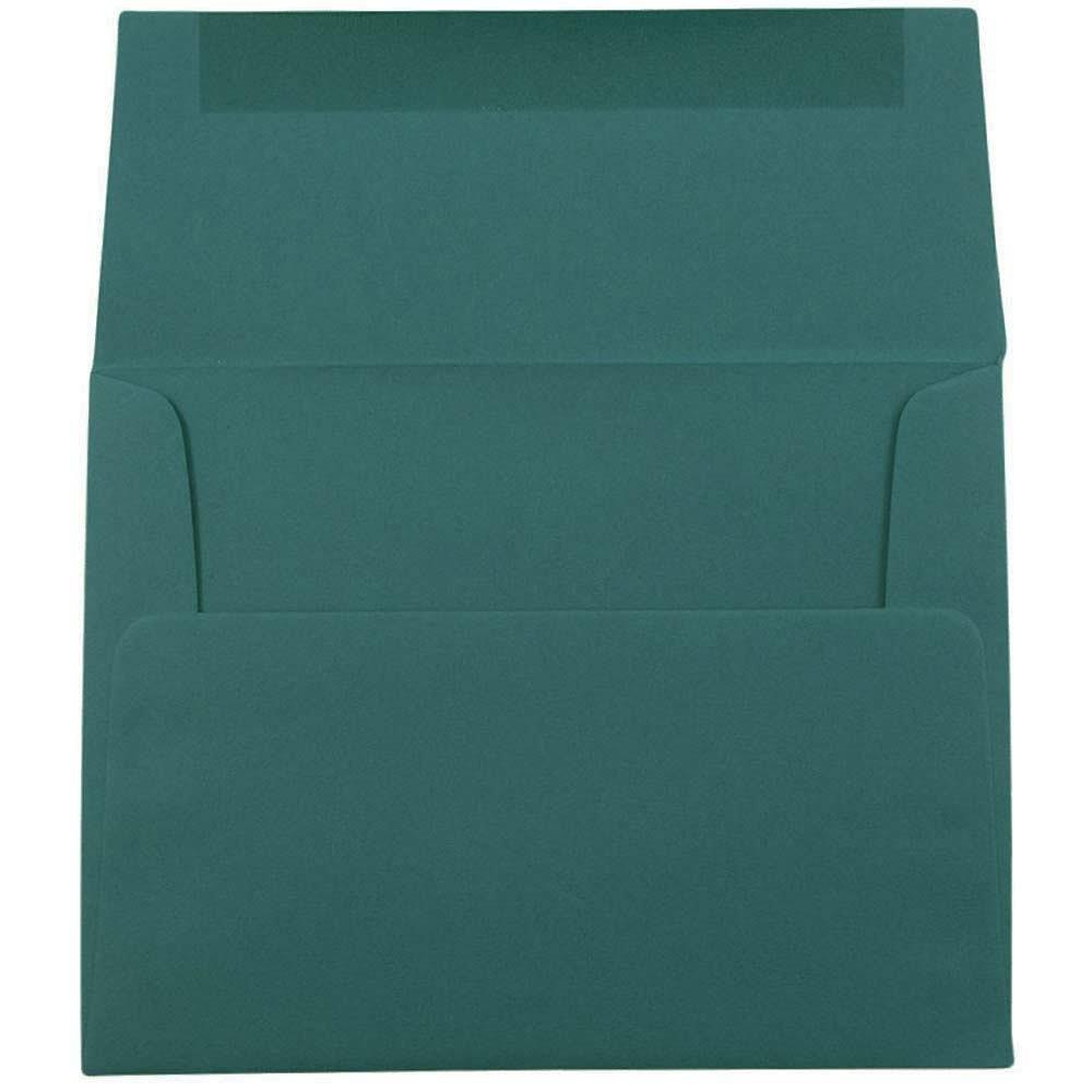 JAM PAPER A2 Premium Invitation Envelopes - 4 3/8 x 5 3/4 - Teal - 50/Pack